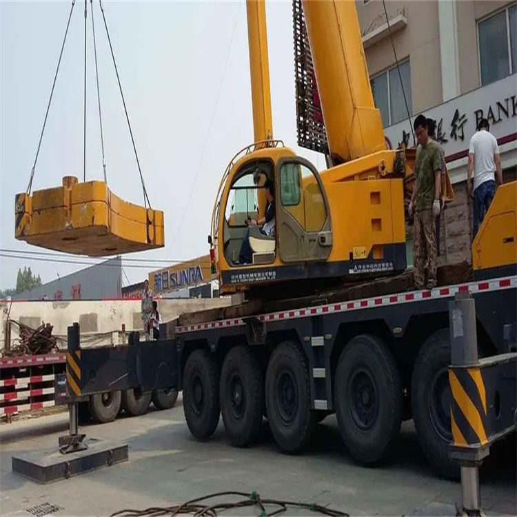 桐城当地吊车出租|机器吊装|75吨|工厂搬迁服务